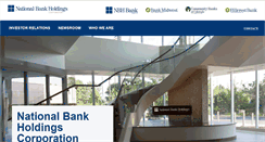 Desktop Screenshot of nationalbankholdings.com