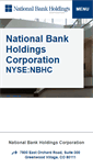 Mobile Screenshot of nationalbankholdings.com