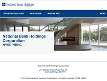 Tablet Screenshot of nationalbankholdings.com